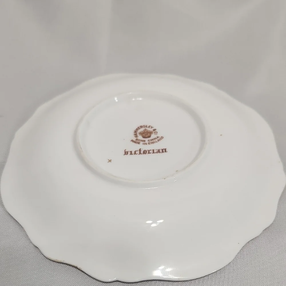 Elegant Floral Teacup and Saucer Set
